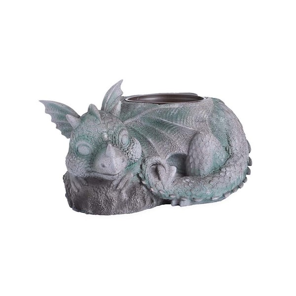 Evergreen 15 in. Sleeping Baby Dragon Planter