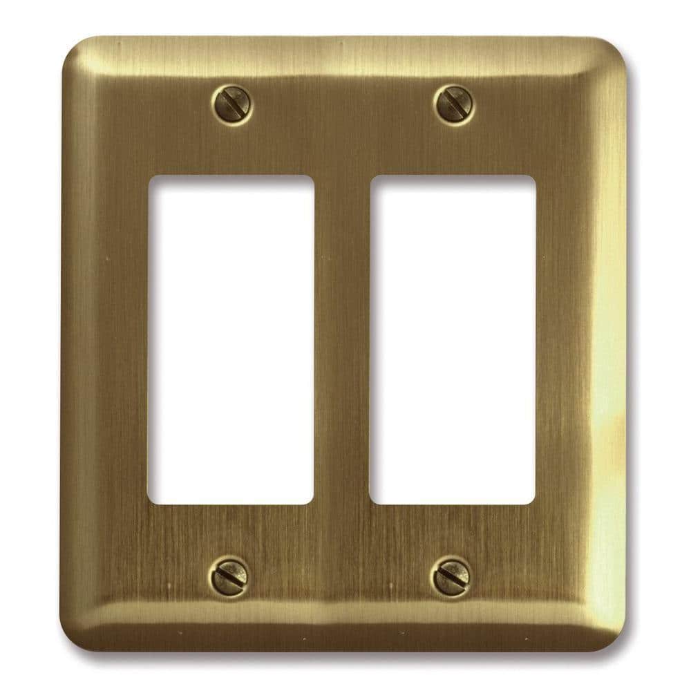 Brass 2-Gang Decorator/Rocker Wall Plate (1-Pack) price history on PriceWatchPro