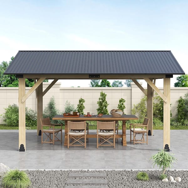 COVE G-SPOT Sサイズ フレーム COVERONICS Outdoor 12 ft. x 14 ft. Slope Wooden Gazebo with