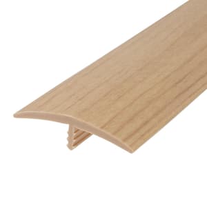 1-1/2 in. Maple Flexible Polyethylene Center Barb Hobbyist Pack Bumper Tee Moulding Edging 25 foot long Coil