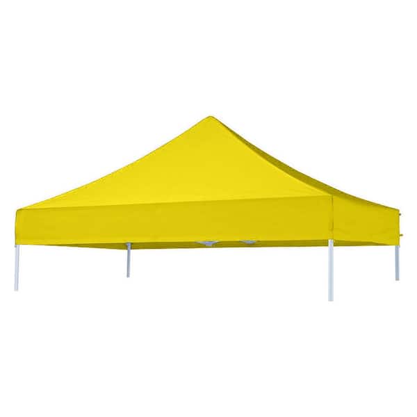 Terracemaster USA Pop Up Replacement 8 ft. x 8 ft. Canopy Tent Top Cover, Instant Ez Canopy Top Cover (yellow)