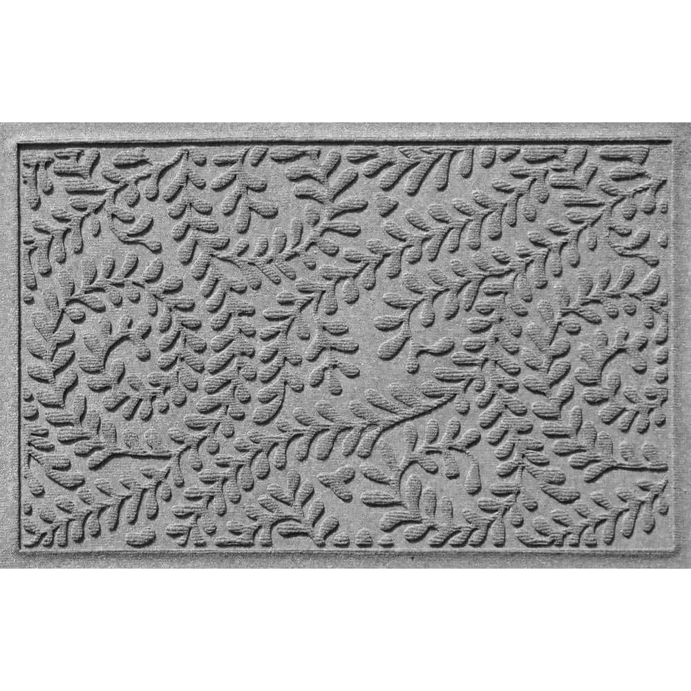 Waterhog Dogwood Leaf 23 in. x 35 in. Pet Polyester Indoor Outdoor Door Mat