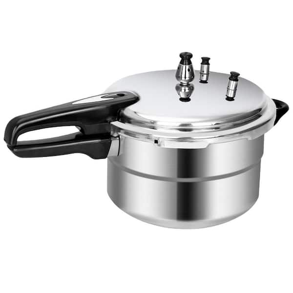 5.3 qt. Stainless Steel Pressure Cooker, 10 PSI Induction Compatible Pressure Canner with Multiple Pressure Control