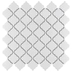 Hudson Tangier Crystalline White 12 in. x 12 in. Porcelain Mosaic Tile (10.96 sq. ft. / Case)