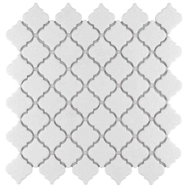 Merola Tile Hudson Tangier Frost Blue 12 in. x 12 in. Porcelain Mosaic Tile (10.96 sq. ft. / Case)