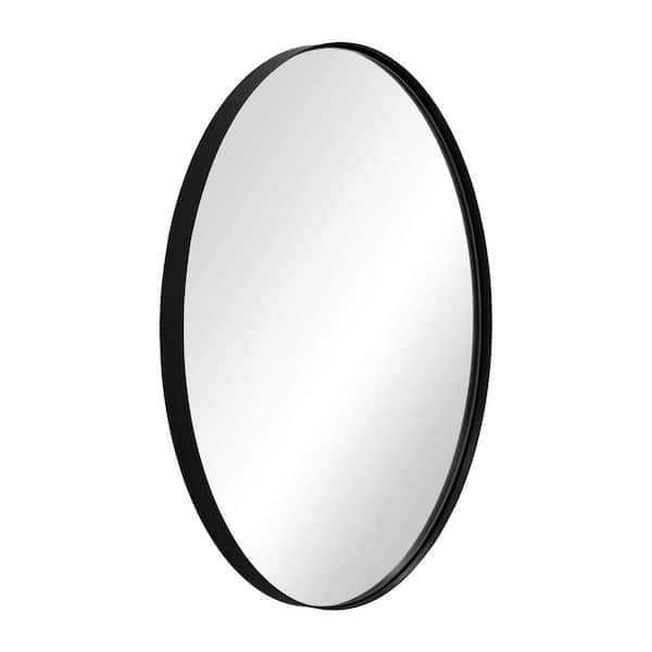 Andy Star Modern 30 In H X 1 In W Oval Wall Hanging Bathroom Mirror