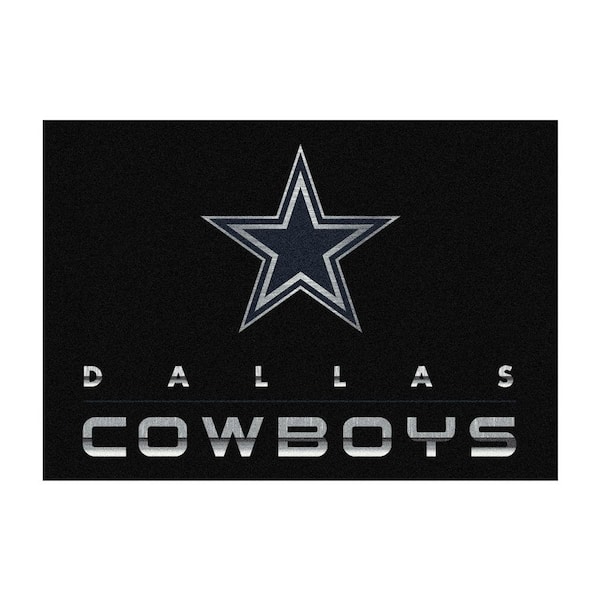 IMPERIAL DALLAS COWBOYS 6 ft. x 8 ft. CHROME RUG