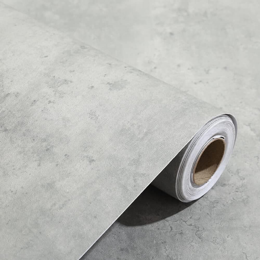 Light Grey Concrete Cement Peel and Stick Wallpaper Vinyl Waterproof Self Adhesive Contact Paper (Covers 30.78 sq. ft. ) price history on PriceWatchPro
