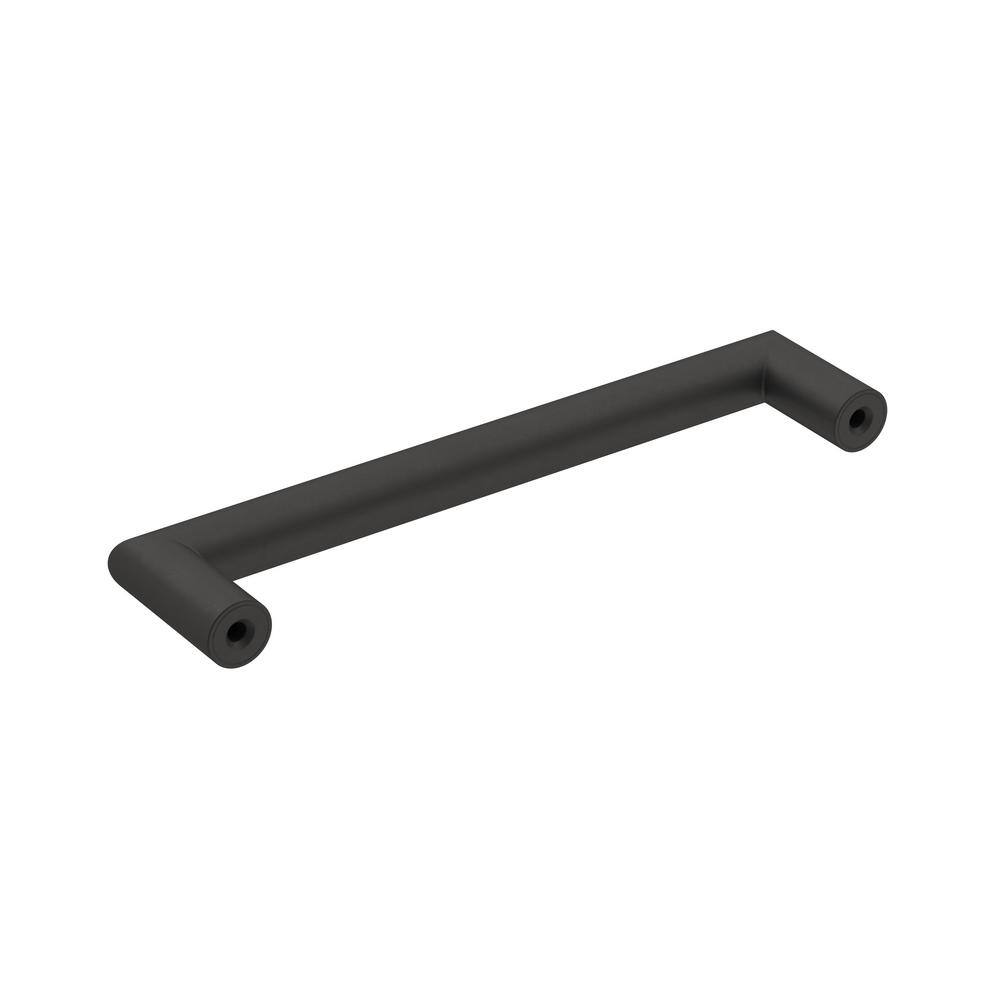 Matte Black Modern Industrial Bar Pull with Mounting Hardware