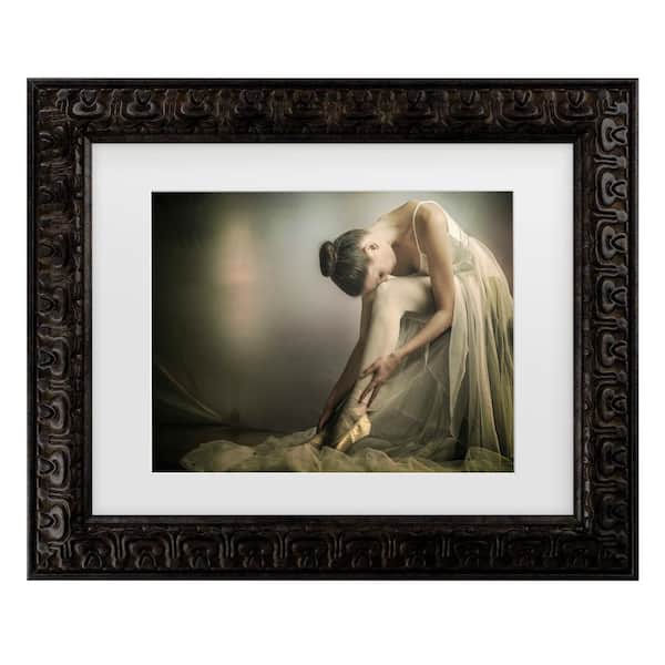 Federico Cella Preparation To Dance Matted Framed Wall Art 14.5 in. x 17.5 in.