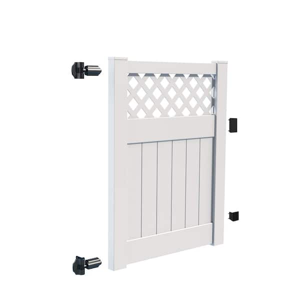Anderson 4 ft. W x 5 ft. H White Vinyl Un-Assembled Fence Gate