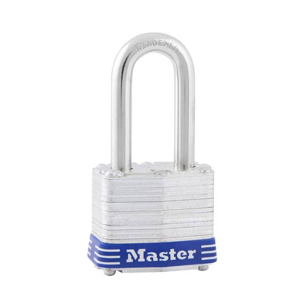 Outdoor Padlock with Key, 1-9/16 in. W, 1-1/2 in. Shackle Keyed Padlock