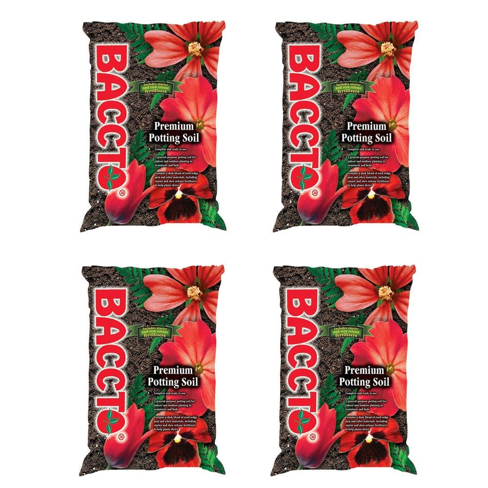 General All Purpose Premium Potting Soil with Perlite, 25 lbs. (4-Pack)