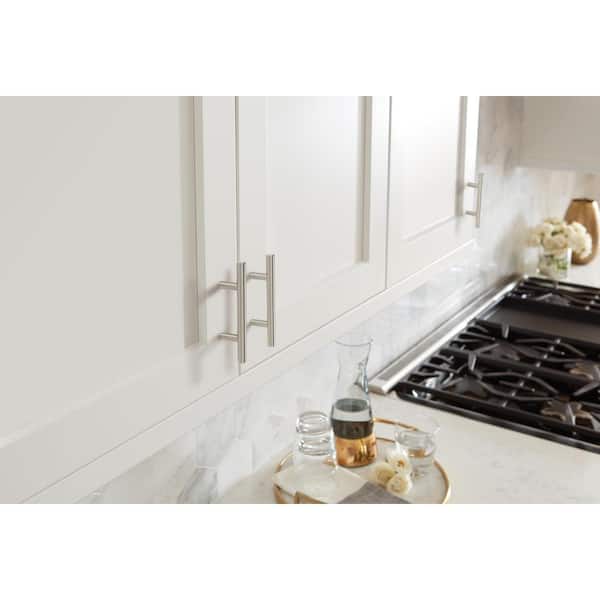 Bar Pulls 2-1/2 in. (64mm) Modern Sterling Nickel Bar Cabinet Pull (10-Pack)