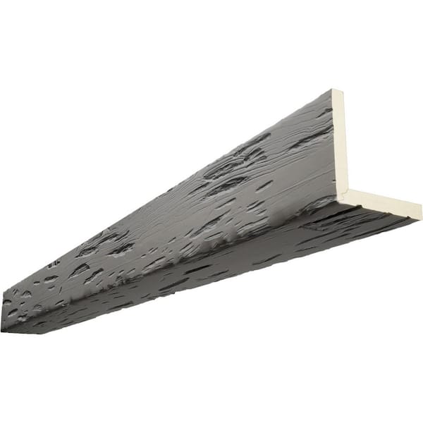 Ekena Millwork Endurathane 10 in. H x 10 in. W x 8 ft. L Pecky Cypress Seashell Faux Wood Beam