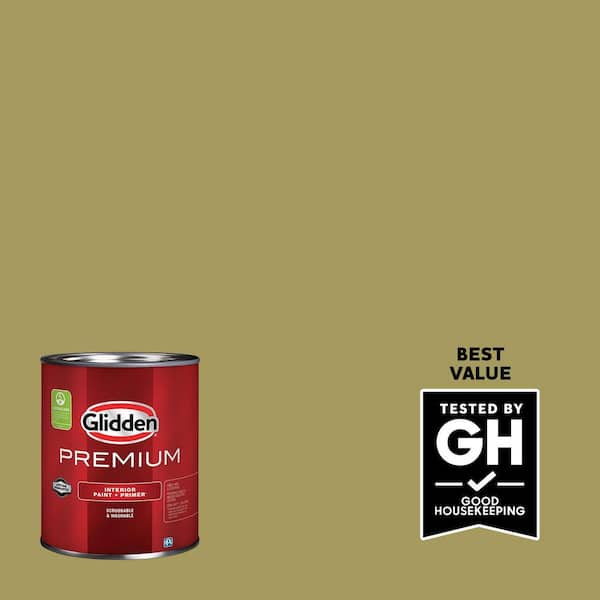 Glidden Premium 1 qt. PPG1116-6 Loveliest Leaves Semi-Gloss Interior Latex Paint