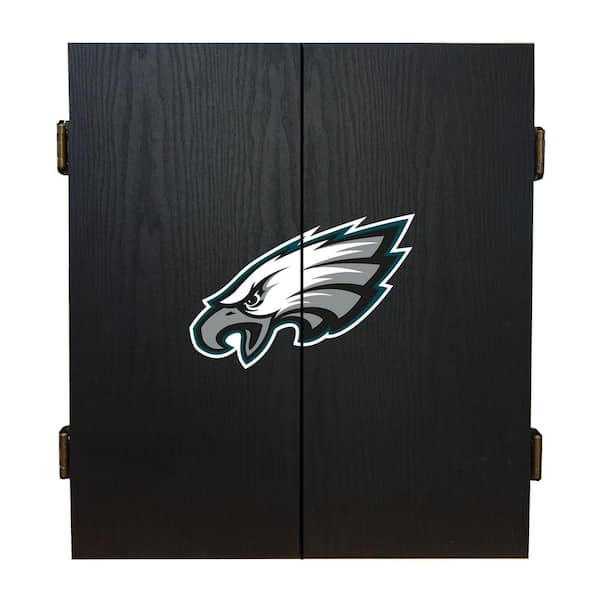 The Philadelphia Eagles Logo With It S Mouth On Black Background