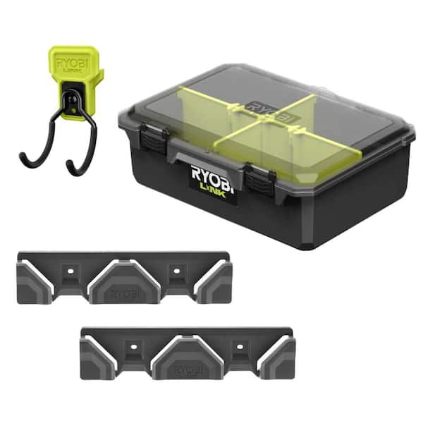 LINK Compact Tool Storage Essentials Kit SB with (1) Link Acc Rail (1) Med 13 in Slide Box Parts Org (1) Rev Tool Hook