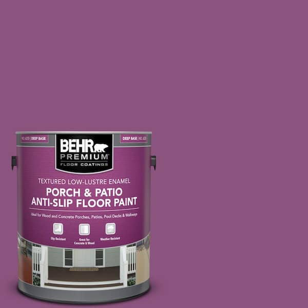 BEHR PREMIUM 1 gal. #HDC-MD-07 Dynamic Magenta Textured Low-Lustre Enamel Interior/Exterior Porch and Patio Anti-Slip Floor Paint
