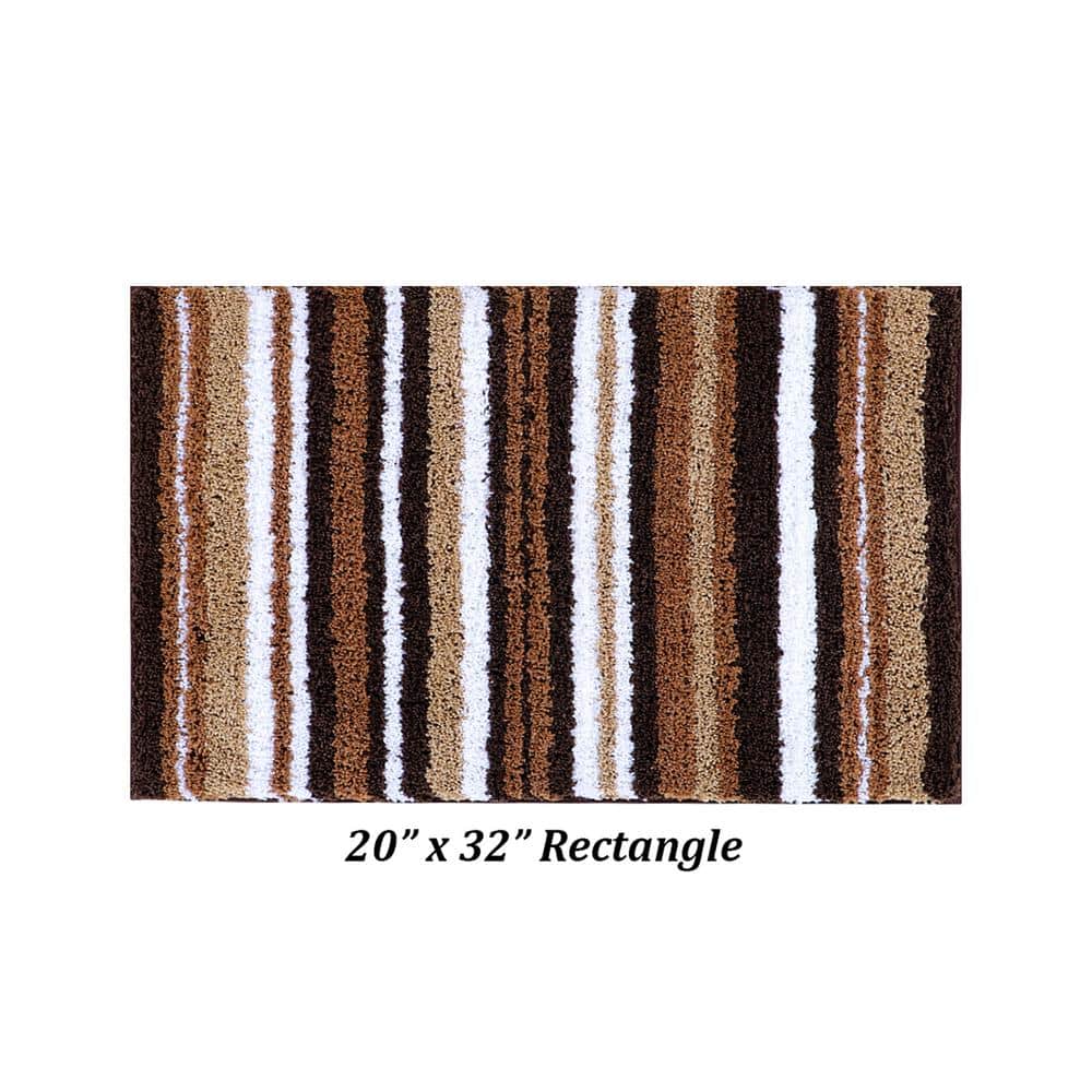 SoftStep 20" x 32" Cafe Polyester Anti-Skid Bath Rug