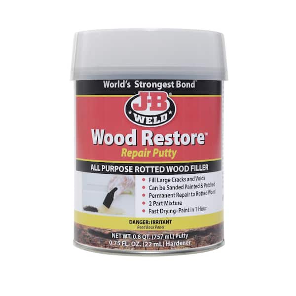J-B Weld Wood Restore Repair Filler Putty - 25.6 oz. (Case of 3)