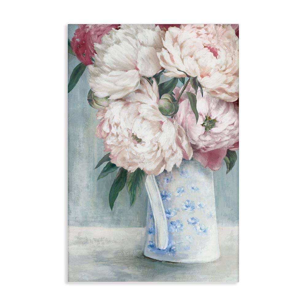 Peony Blossom Vase by Alex Black Unframed Nature Graphic Art Print 45 in. x 30 in. price history on PriceWatchPro