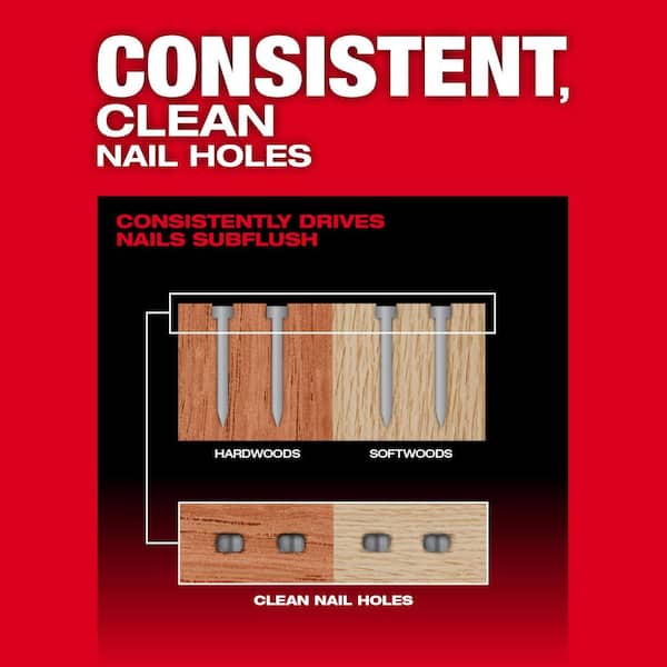Milwaukee - M18 FUEL 18V Gen ll 16-Gauge Straight Finish Nailer and M18 18V Lithium-Ion REDLITHIUM FORGE 6.0 Ah Battery Pack