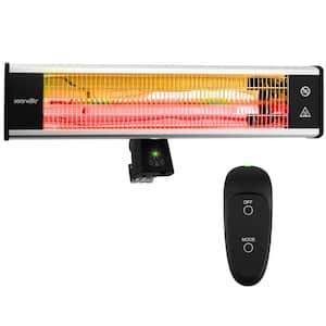 1500- Watt Aluminium Alloy Remote Control Wall Patio Heater with High Rated Aluminum Reflector and LED Indicator