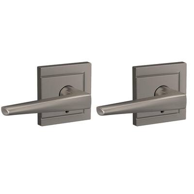 door lever eller nickel satin trim custom schlage dummy upland pack combined collins interior elr