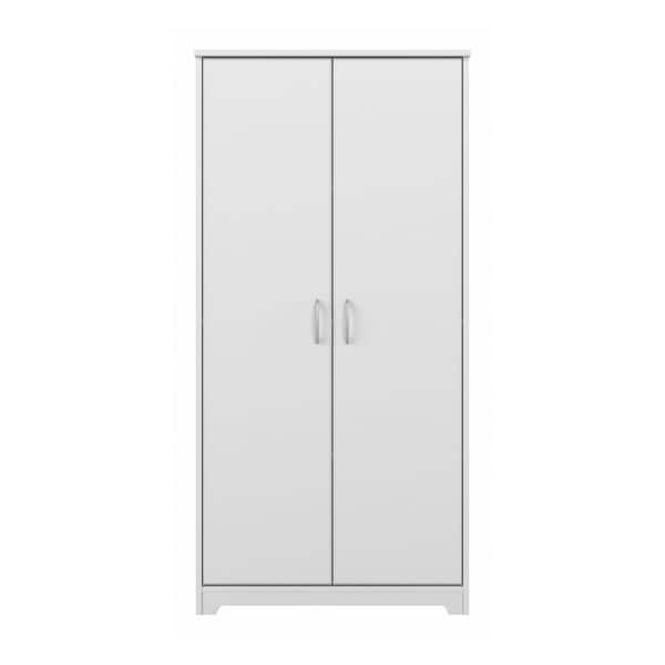 Bush Furniture Cabot White 60.94 in. Accent Storage Cabinet with
