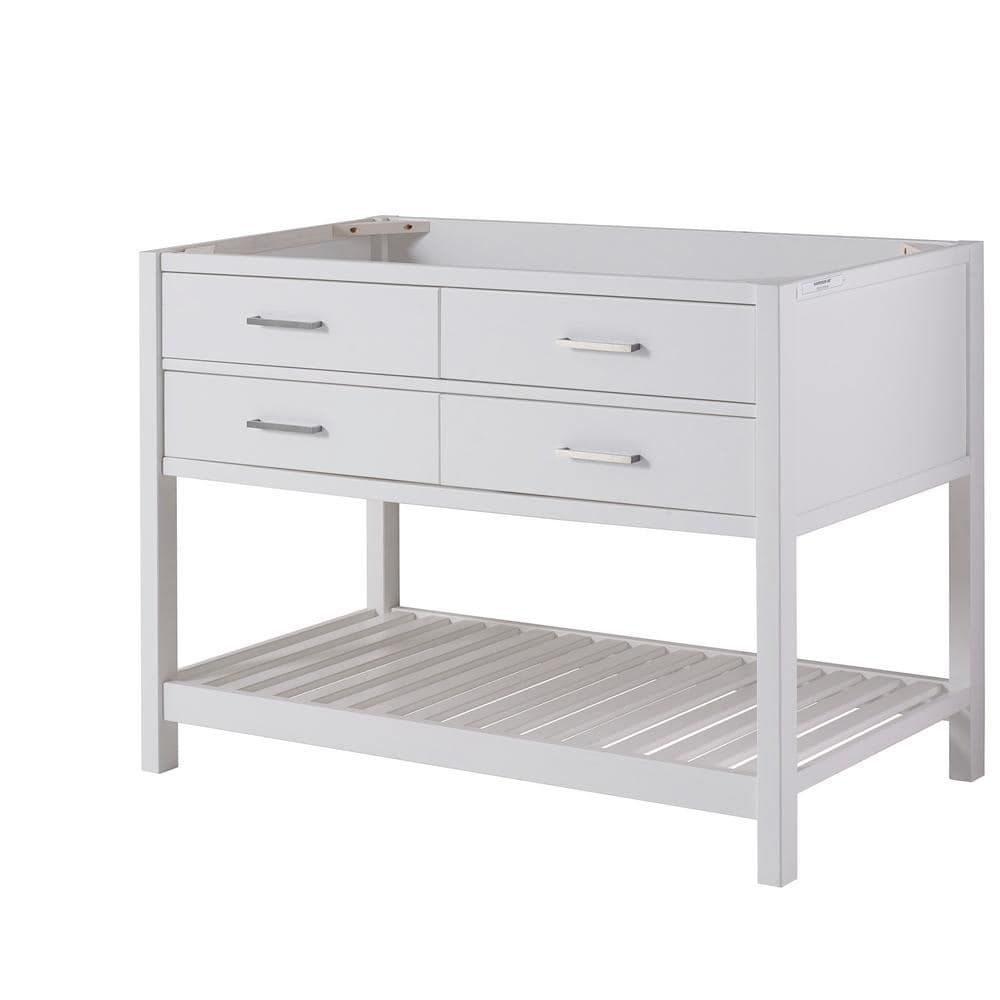 Harrison 48" White Pine Freestanding Vanity Cabinet