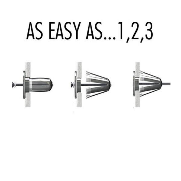WingIts Stainless Steel Grab Bar Fasteners - The BEAST 4-Inch Screw Set Of 2 For Secure Installation