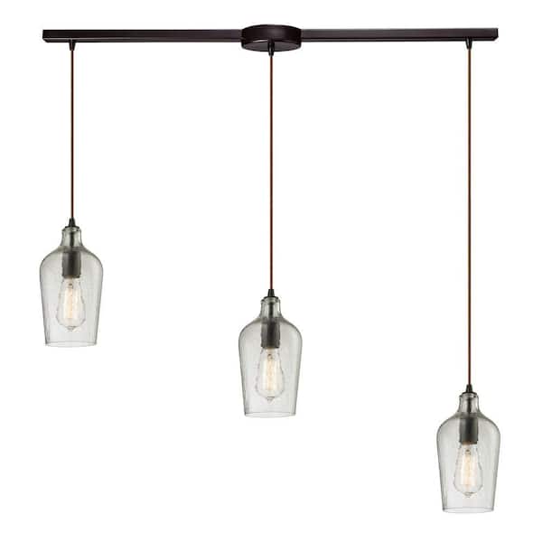 Titan Lighting Hamrade Collection 3-Light Oil-Rubbed Bronze Mini Pendant