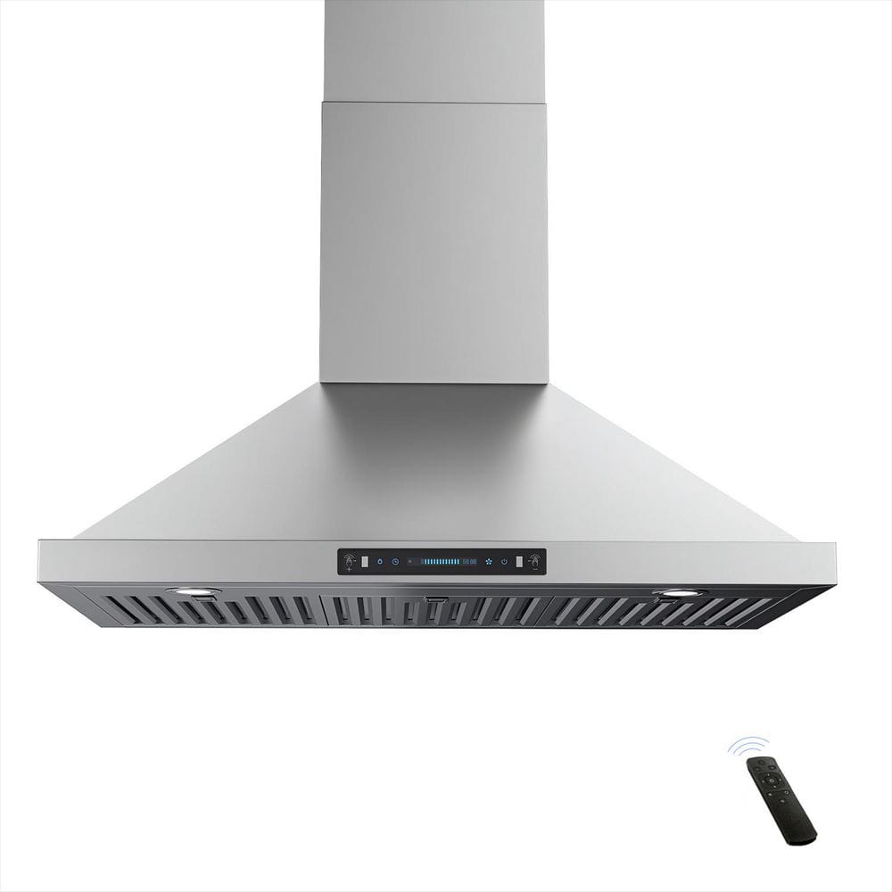 30 in. 400 CFM Convertible Ductless to Ducted Wall Mount Range Hood in Stainless Steel price history on PriceWatchPro
