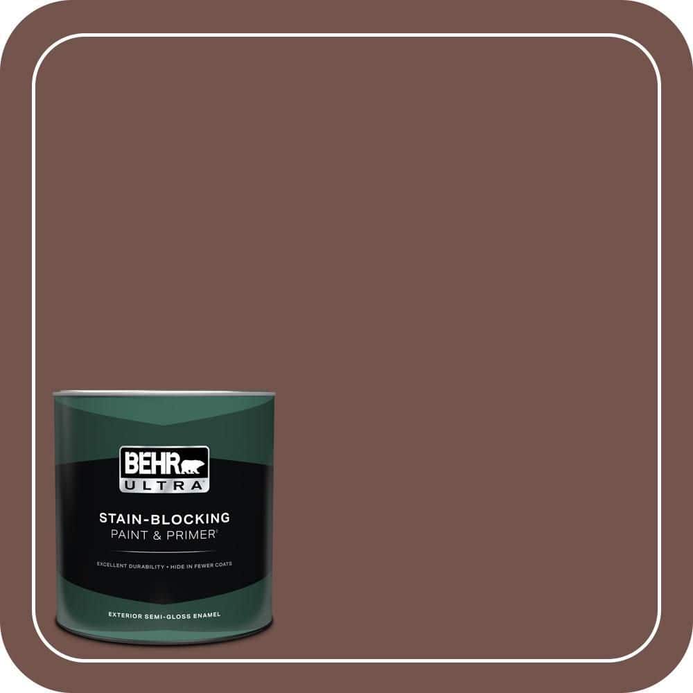 1 qt. Home Decorators Collection #HDC-CL-12 Terrace Brown Semi-Gloss Enamel Exterior Paint & Primer price history on PriceWatchPro