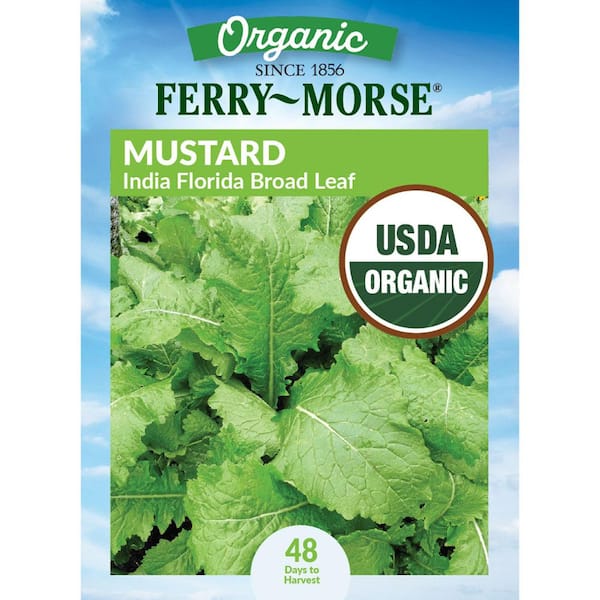 Ferry-Morse Organic Mustard India Florida Broad Leaf Vegetable Seeds