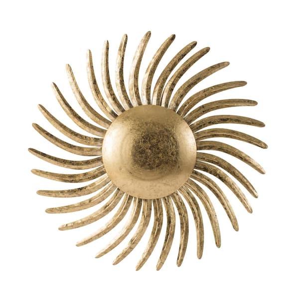 A & B Home 32 in. Gold Wall Decor