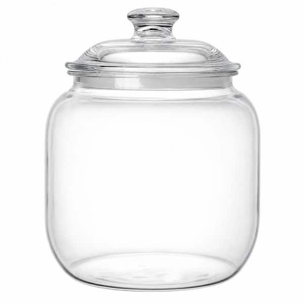 1 Piece 135 oz. Acrylic Cookie Jar with Airtight Lid, Clear Plastic Apothecary Jar with Silicone Sealing Ring