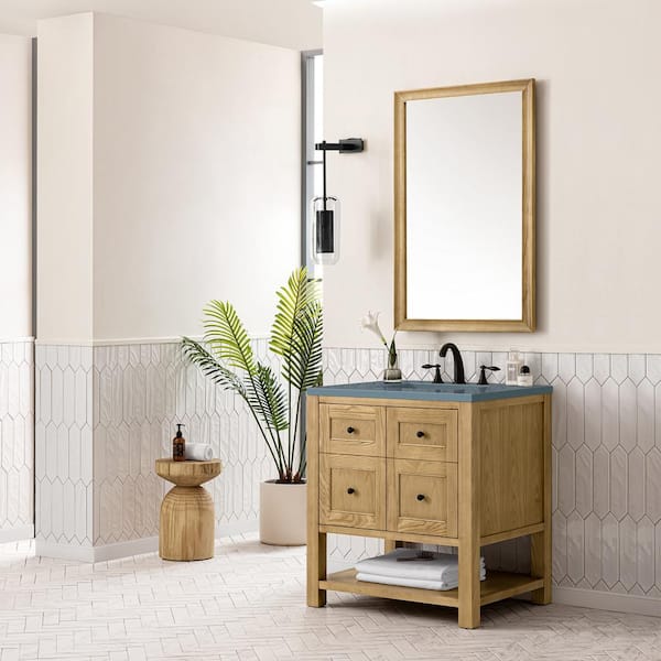 James Martin Vanities Breckenridge 29.9 in. W x 23.4 in. D x 33.0 in. H Single Bath Vanity Cabinet without Top in Light Natural Oak