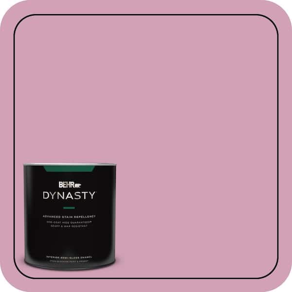 BEHR DYNASTY 1 qt. #M130-4 Raspberry Smoothie Semi-Gloss Enamel Interior Stain-Blocking Paint and Primer