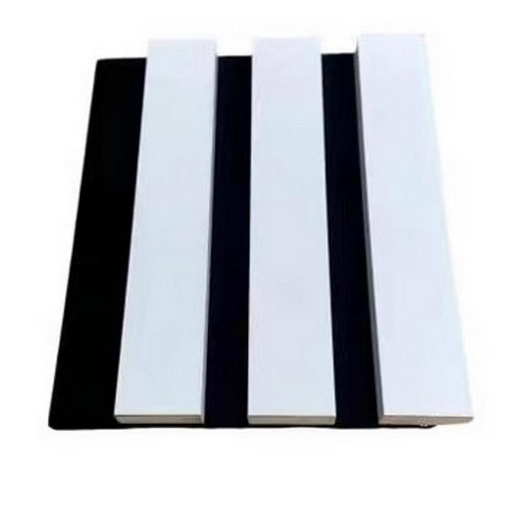 94.5 in. x 24 in. x 0.8 in. Acoustic Vinyl Wall Cladding Siding Board in White with Black Base (Set of 1-Piece) price history on PriceWatchPro