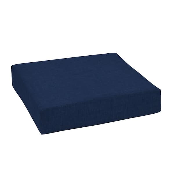 ARDEN 24 in. x 24 in. Outdoor Lounge Chair Cushion in Sapphire Blue Leala