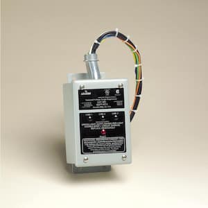 277/480-Volt and 220/380-Volt 3-Phase Wye 240-Volt 480-Volt Delt Amp Surge Panel Protector, Gray