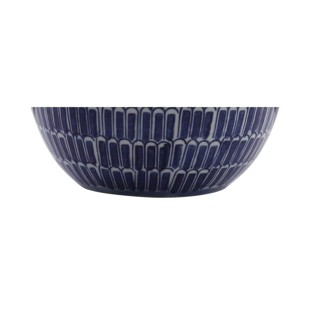 Ronald 21" Navy Blue Ceramic LED Table Lamp