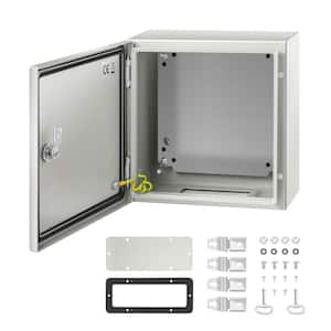 NEMA Steel Enclosure, Measuring 12 x 12 x 6 in. NEMA 4X Steel Electrical Box with IP66 Waterproof and Dustproof Feature