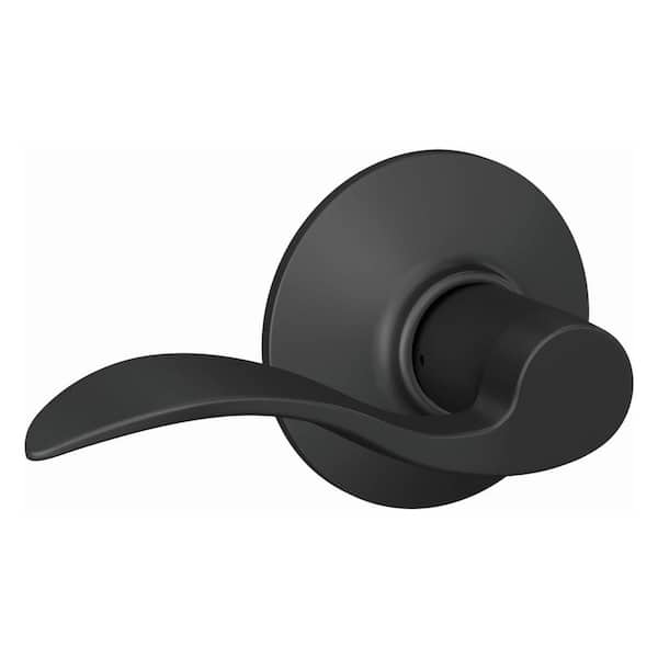 Schlage Accent Matte Black Passage Hall/Closet Door Handle