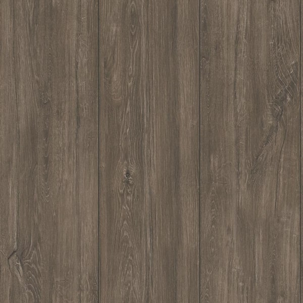 Tempaper Weathered Ebony Wide Plank Vinyl Peel and Stick Removable Wallpaper Sample