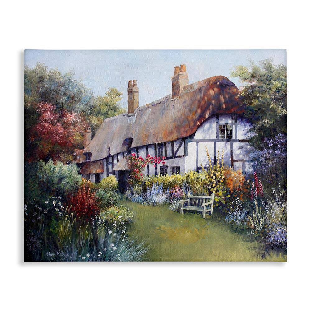 Budding Cottage Garden by Hilary Mayes Unframed Architecture Graphic Art Print 36 in. x 48 in. price history on PriceWatchPro