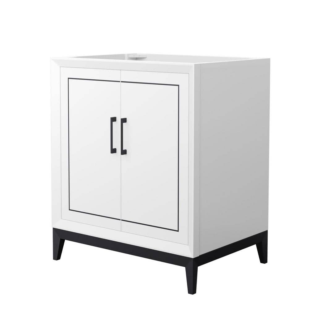 Marlena 29.5 in. W x 21.75 in. D x 34.5 in. H Single Bath Vanity Cabinet without Top in White price history on PriceWatchPro