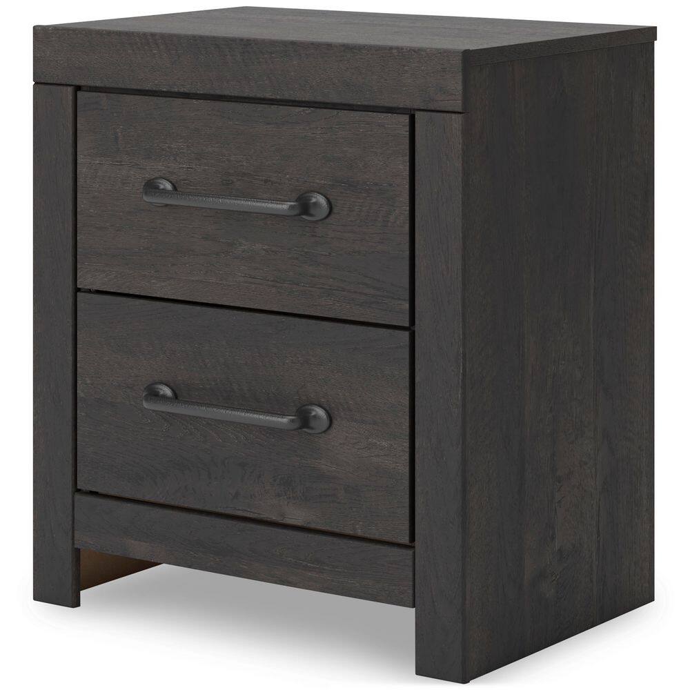 Delmorta Gray 2 Drawer 22 in. W Nightstand price history on PriceWatchPro